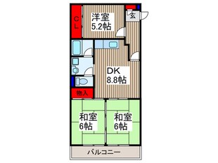 サンハイツ二上の物件間取画像